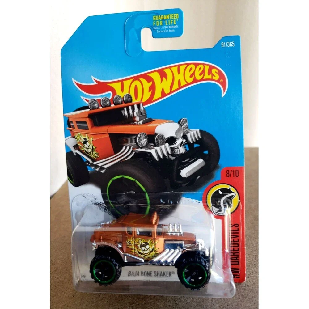 2017 Hot Wheels BAJA BONE SHAKER HW Daredevils #91/3 Satin Orange Off Road 6-SP